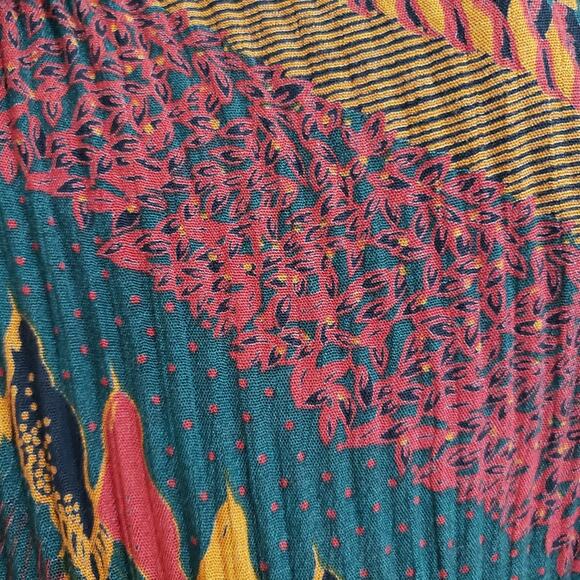 Marsha Brander for Componix Aztec Print Long Sleeve Button Placket Blouse 12 - Picture 6 of 11